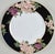 Japanese Fitz & Floyd Cloisonné Peony Ff 75, Black - Retired Collection of 4 Settings / Dinner Plates , Accent Plates and Four Cups With Saucers For Sale - Image 3 of 12