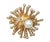 Sarah Coventry Starburst Gold Tone Cocktail Ring For Sale