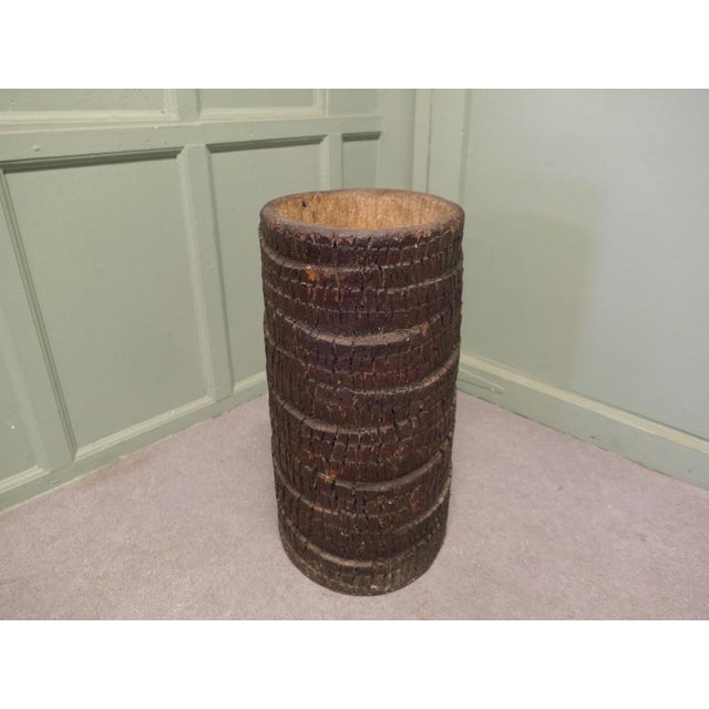 1960s Hollow Palm Tree Trunk Stick Stand, 1960 For Sale - Image 5 of 8