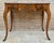 French 1930s French Louis XV Style Walnut Writing Table With Three Drawers For Sale - Image 3 of 10
