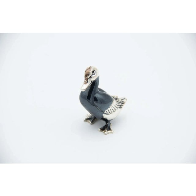 Miniature Duck in Nickel Silver For Sale - Image 3 of 3