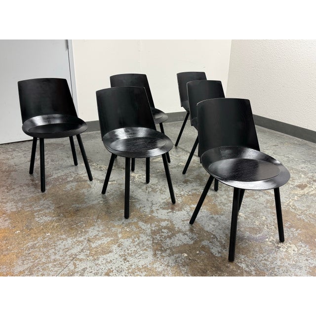 Contemporary Stefan Diez for E15 Ch04 Houdini Side Chairs, Set of Six For Sale - Image 3 of 12