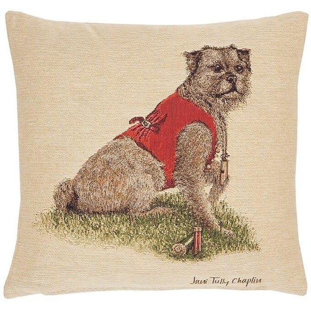 This beautiful tapestry cushion is finely woven by skilled weavers on traditional Jacquard Tapestry looms. The tapestry...