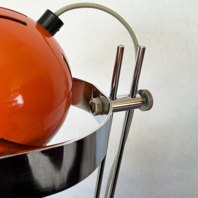 Metal Orange Combi Lux Table Lamp by Stanislav Indra for Lidokov, 1970s For Sale - Image 7 of 10