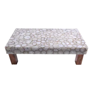 Backlit Crystal Agate Coffee Table