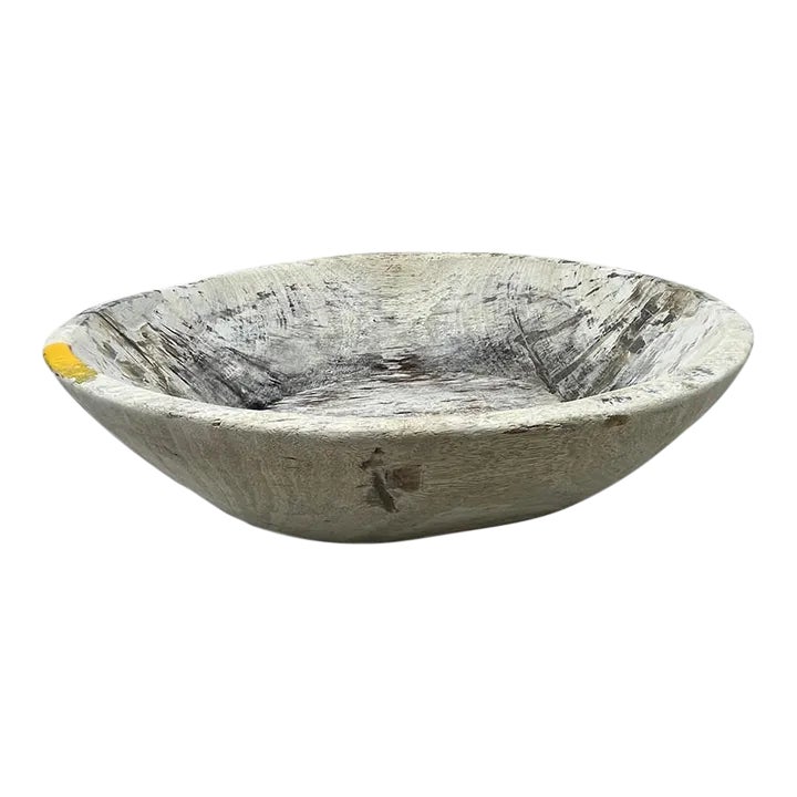 Vintage Wooden Parat Bowl - Small | Chairish