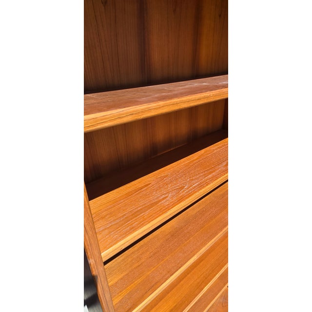Vintage Danish Mid Century Modern Bookcase Made in Denmark #2 For Sale - Image 14 of 18