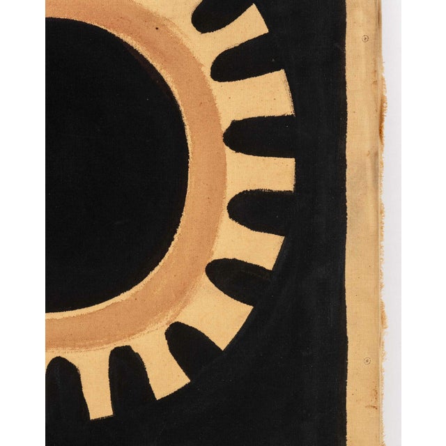 Contemporary Walter Gaudnek Black Cat Beneath Sun Oil on Canvas For Sale - Image 3 of 7