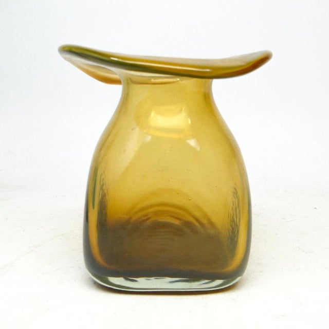 Vase by J. Słuczan-Orkusz for Cracow Institute for Glassworks, Poland, 1970s, in Very Good conditions. Designed 1970 to...