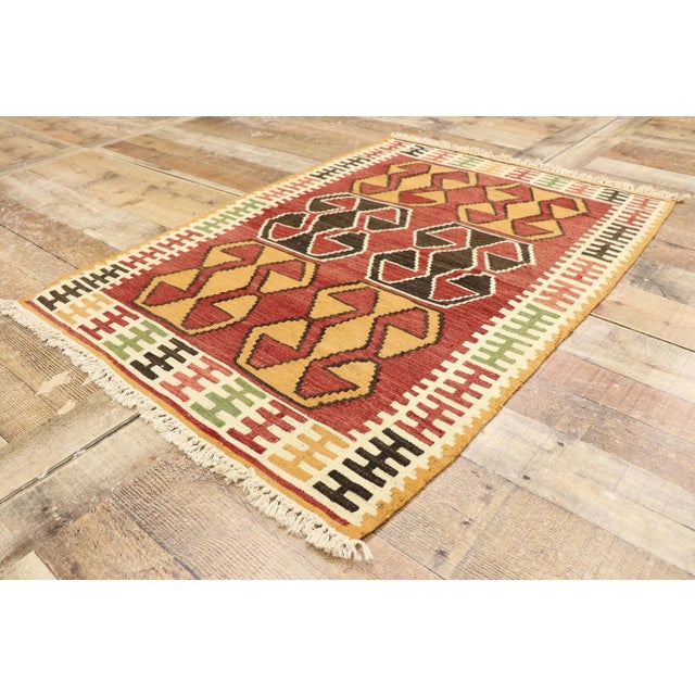 Vintage Persian Shiraz Kilim Rug - 02'10 X 03'11 For Sale In Dallas - Image 6 of 9