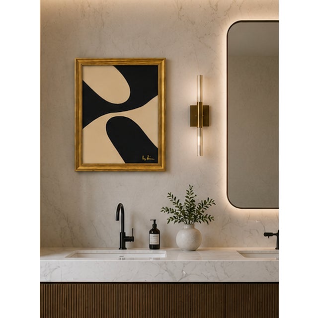 Organic Rhythm — Mid-Century Inspired Abstract by Bryan Boomershine, Framed For Sale - Image 4 of 7