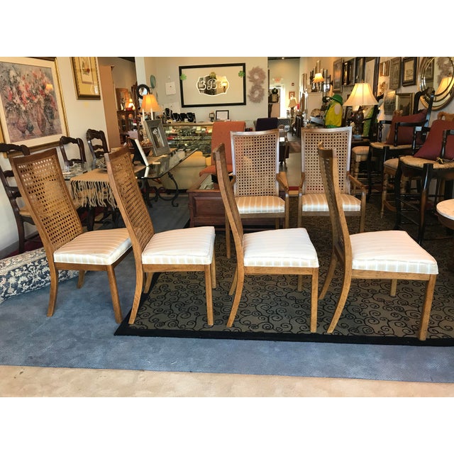 Drexel Heritage Cane Back "Accolade" Dining Chairs Chairish