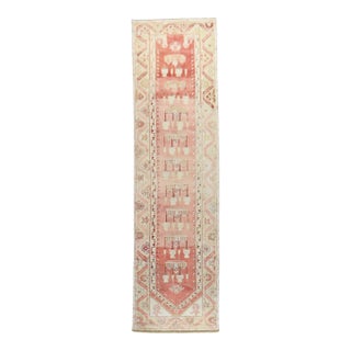 Early 20th Century Zabihi Collection Turkish Oushak Runner - 3'4" x 13'4" For Sale