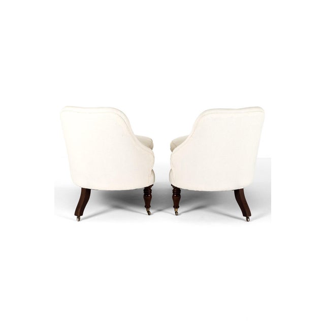 Brown Button Back Chaise Longues, Set of 2 For Sale - Image 8 of 18