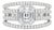 14K White Gold Diamond Engagement Ring Estate For Sale