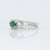 2020s Zambian Emerald Ring With Natural Diamonds Accents: Solid 14k Gold, Size 6.75 For Sale - Image 5 of 8