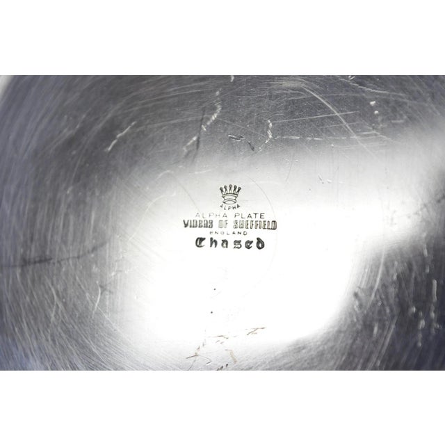 Vintage Viners of Sheffield English Regency Silver Plated Wine Bottle Coaster For Sale - Image 15 of 16