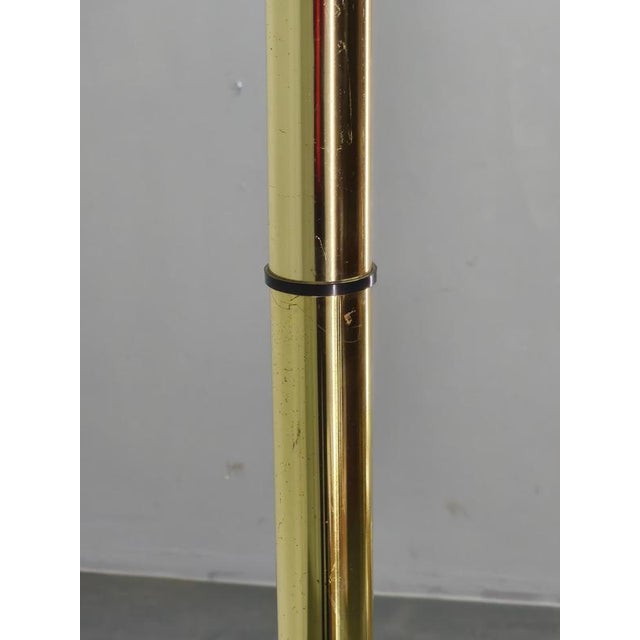 Italian Brass-Plated Coat Rack with Marble Base, 1970s For Sale - Image 4 of 14