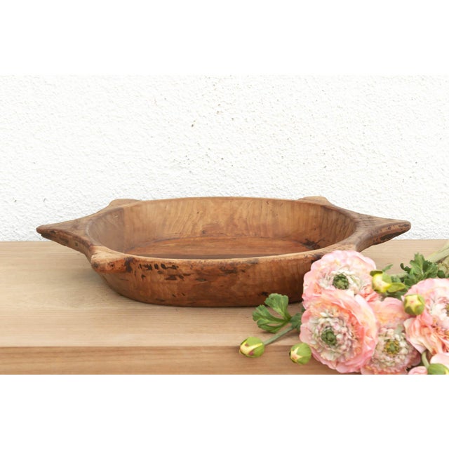 Unique Wooden Bowl W/ Turtle Style Shape For Sale In Los Angeles - Image 6 of 6