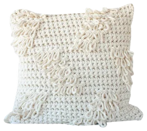 Natural Textures from the Loom Pillow by Com Raiz