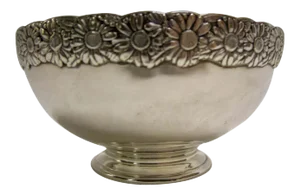 19th Century Signed Tiffany Vine Pattern Sterling Silver Bowl