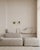 "Untitled" (2026). Set of two artworks by artist Anna Pepe. Mixed media on unprimed cotton canvas, 7.9"x7.9" Abstract...