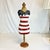 1970s 1980s Vintage Americana Patriotic Flag Paper Mache Dress Form Mannequin Centerpiece Holiday Accent - 4th of July For Sale - Image 5 of 14