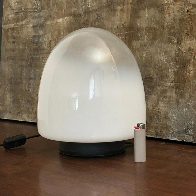 Table lamp model Ebe 34, designed by Giusto Toso and produced by Leucos in Italy in the 1970s. The diffuser is made of...