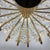 Metal Hollywood Regency Art Deco Basket Chandelier in Brass & Crystal Ceiling Lamp For Sale - Image 7 of 18