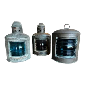 Early 20th Century Perko Tiebout Marine Lanterns