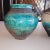 Antic Blue Triptych Vintage Pottery- Set of 3 For Sale - Image 4 of 11