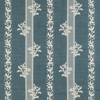 Sister Parish Brio Fabric in Blue For Sale