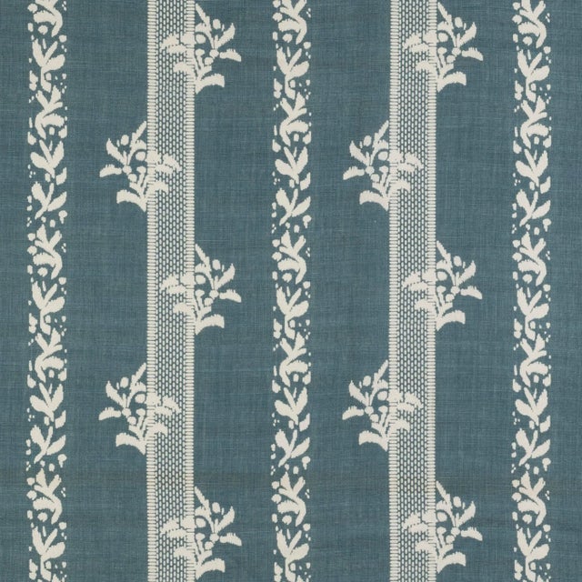 Sister Parish Brio Fabric in Blue For Sale