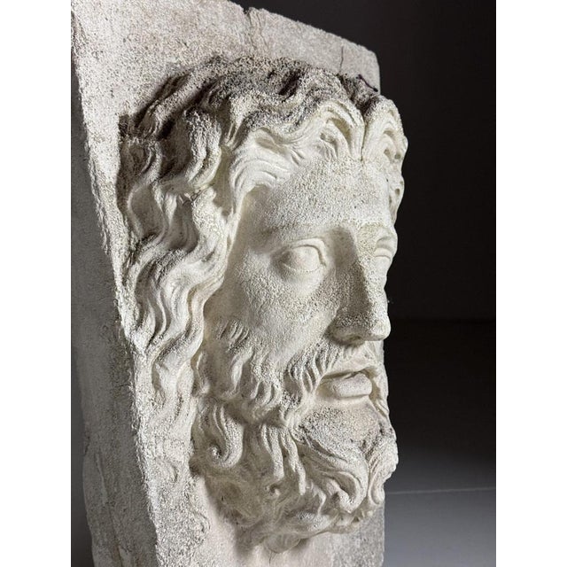 Vintage Cast Stone Asclepius For Sale - Image 5 of 18