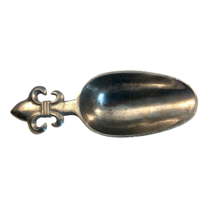 1980s Pewter Fleur De Lis Scooper