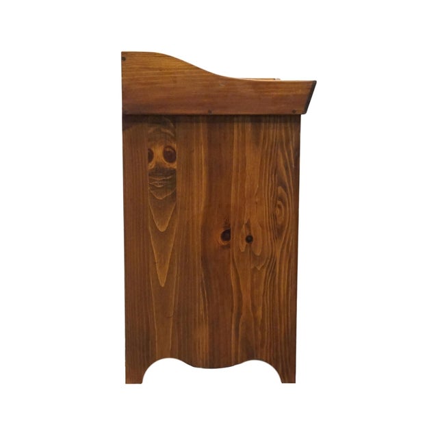 Ethan Allen Country Craftsman Solid Pine Rustic Early American 32" Dry Sink Cabinet 19-6325 For Sale - Image 12 of 13