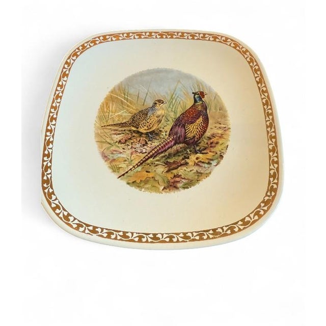 Longchamp Set of 12 Vintage Longchamp French Pheasant Plates For Sale - Image 4 of 6