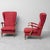 Paolo Buffa Armchairs in Fabric and Walnut Wood attributed to Paolo Buffa, 1950s, Set of 2 For Sale - Image 4 of 10