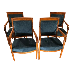 Set of Four Empire Armchairs, France 1810
