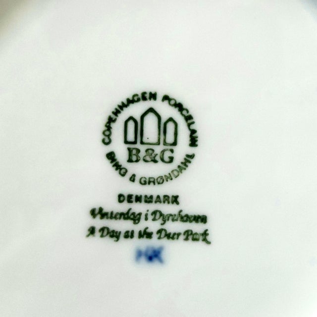 Vintage Bing & Grondahl Holiday Plate, Blue and White, Copenhagen For Sale - Image 6 of 7