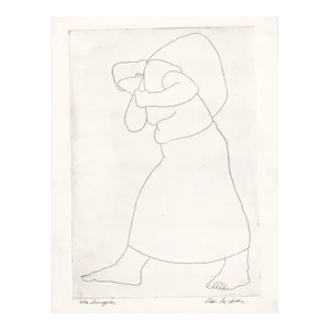 1930s Victor De Wilde Smuggler Etching