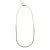 White Round Diamond Half Tennis and Paperclip Necklace in 14k Yellow Gold For Sale