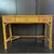 Brown Vintage Cane & Bamboo Dressing Table / Desk/ Console Table For Sale - Image 8 of 12