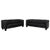Black Leather 2-Seater Sofas from Wittmann, Set of 2 For Sale - Image 12 of 12