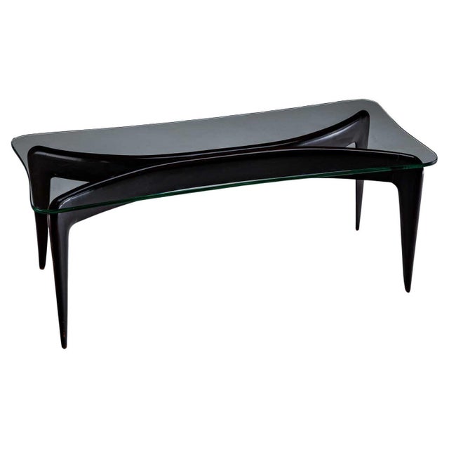 Black Coffee Table by Giò Ponti, Italy 1950s For Sale - Image 8 of 18
