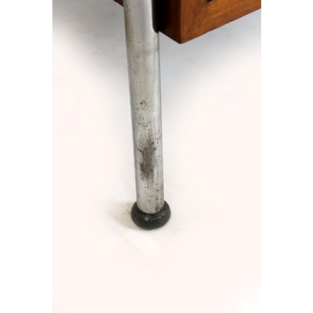 Bauhaus Model N1 Bedside Table by Robert Slezak, 1940s For Sale - Image 6 of 18