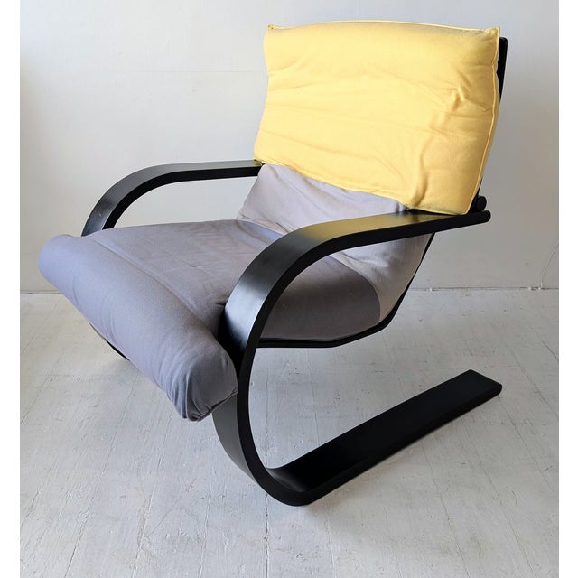 Vintage Italian Lacquered Bent Ply Lounge Chair by Carlo Berruti for Danber, 1970s For Sale - Image 9 of 16