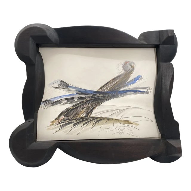 Volkmar Haase, Study, 1980, Colour Drawing, Framed For Sale