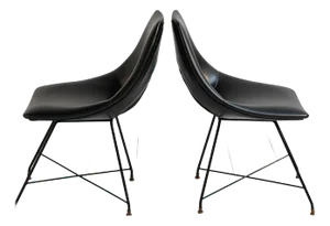 Cosmos Chairs by Augusto Bozzi for Saporiti Italia, 1950s, Set of 2