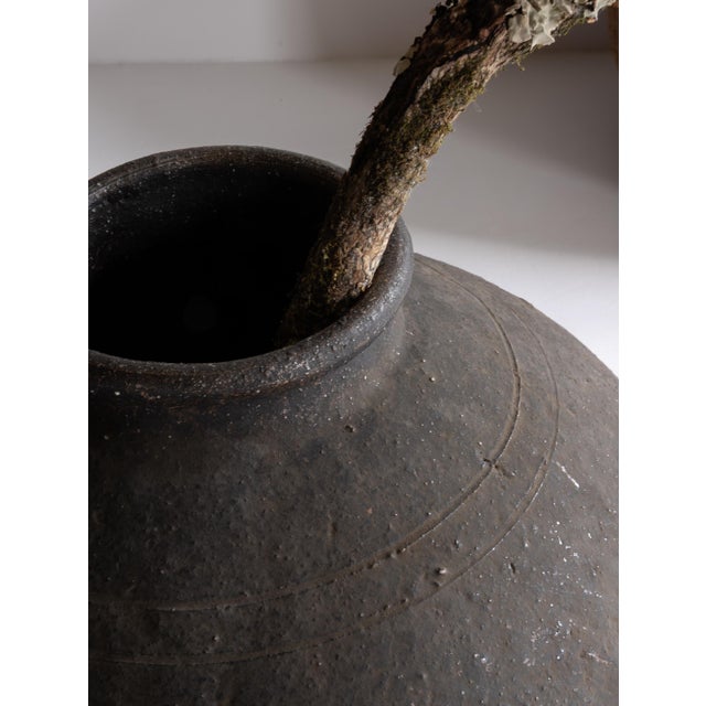 Japanese Antique Wabi-Sabi Edo Pottery Vase 18th Century / Tsubo For Sale - Image 15 of 15